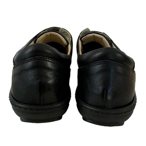David Tate Evita Leather Fabric Hook & Loop Comfort Shoes Black Soft Size 9 New - Picture 6 of 8